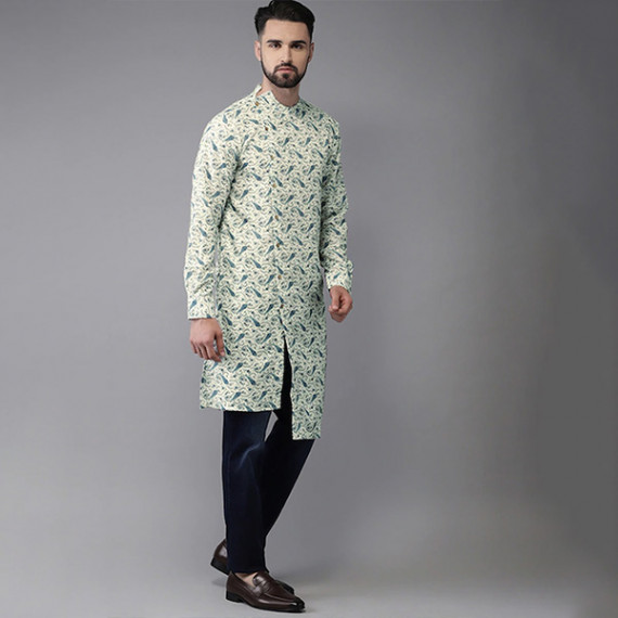 https://hypepulse.in/products/men-sea-green-blue-printed-fusion-straight-kurta
