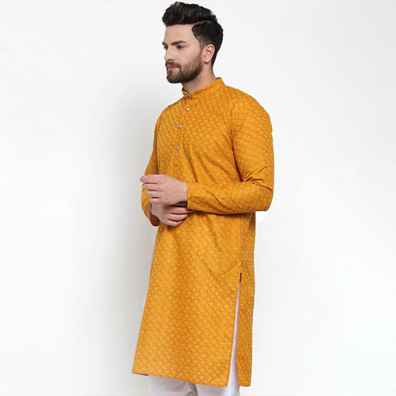 https://hypepulse.in/products/men-mustard-yellow-thread-work-cotton-kurta