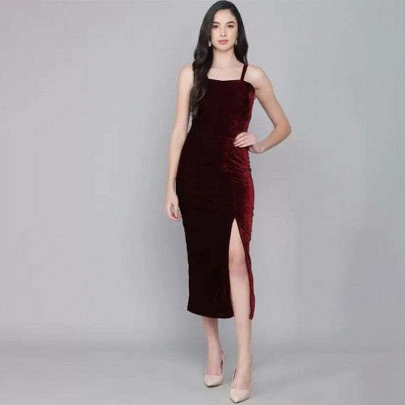 https://hypepulse.in/products/maroon-velvet-sheath-midi-dress