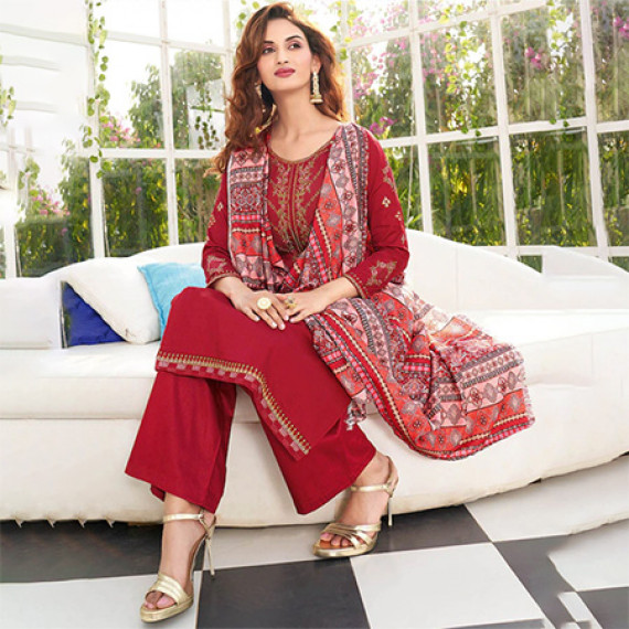 https://hypepulse.in/vi/products/maroon-pink-embroidered-pure-cotton-unstitched-dress-material