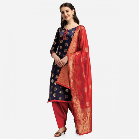 https://hypepulse.in/vi/products/navy-blue-red-woven-design-banarasi-unstitched-dress-material