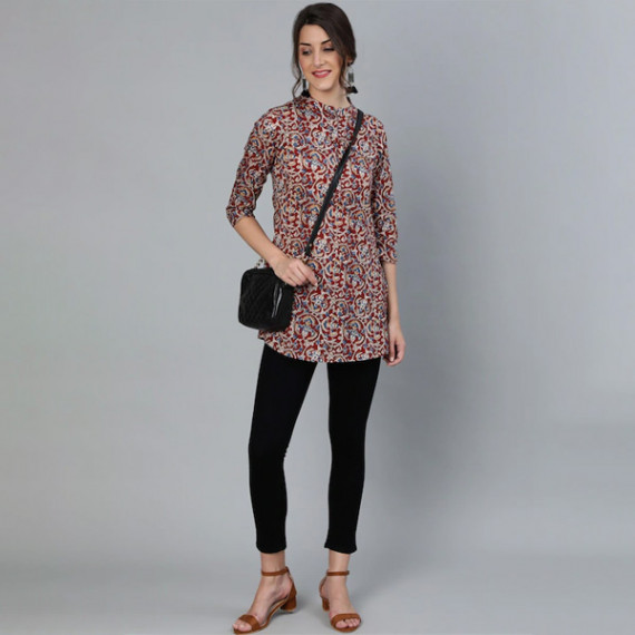 https://hypepulse.in/vi/products/womens-maroon-cream-coloured-printed-tunic