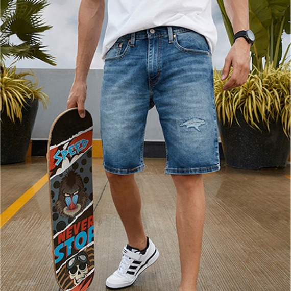 https://hypepulse.in/vi/products/men-blue-washed-distressed-denim-shorts