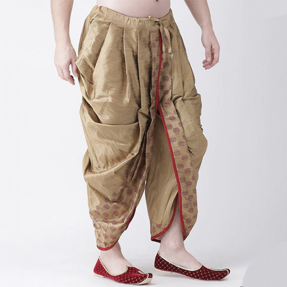 https://hypepulse.in/products/men-beige-red-printed-dupion-silk-dhoti-pants