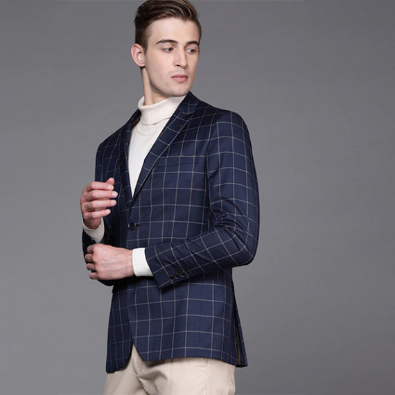https://hypepulse.in/products/men-navy-blue-beige-slim-fit-checked-single-breasted-smart-casual-blazer