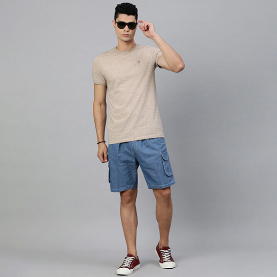 https://hypepulse.in/vi/products/men-blue-solid-pure-cotton-cargo-shorts