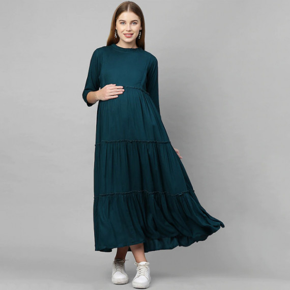 https://hypepulse.in/products/teal-green-maternity-maxi-nursing-dress