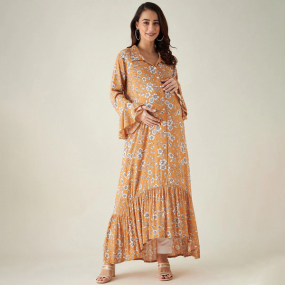 https://hypepulse.in/products/floral-maternity-shirt-maxi-dress